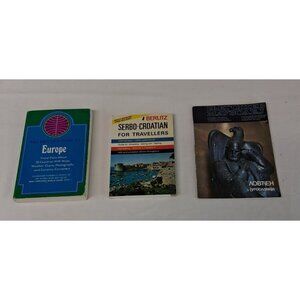VTG '70s Europe Travel Guides Pan Am Berlitz Njegos Mausoleum Yugoslavia Lot GUC